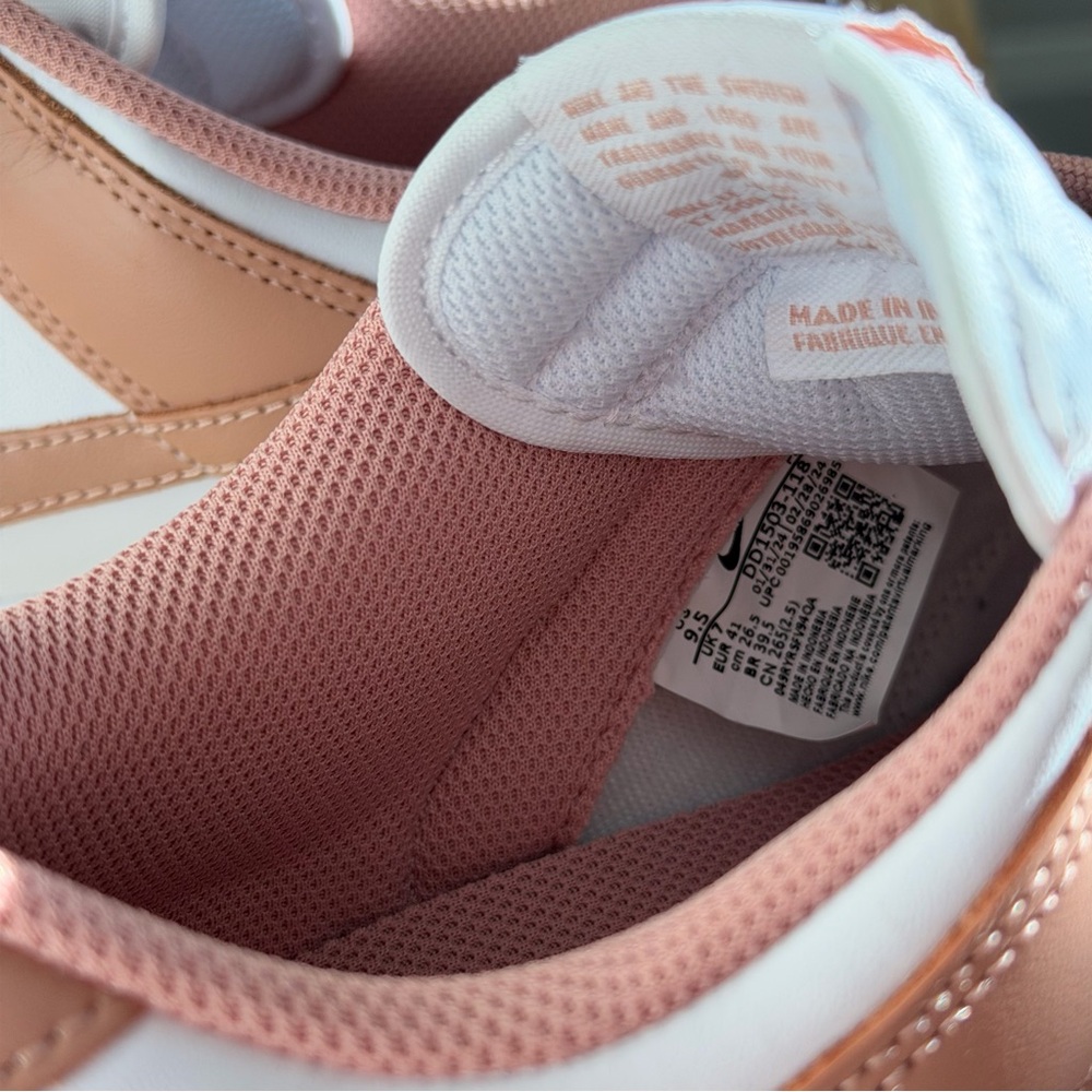 Nike Dunk Low Rose Blush — Women’s 9.5 (New w/o Box) - Picture 5 of 9